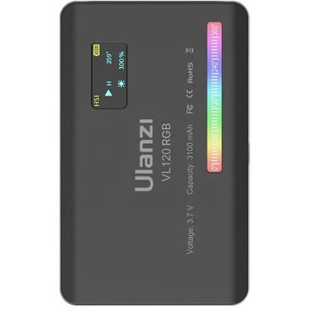 Ulanzi VL120 RGB - lampa LED, RGB, WB, tył